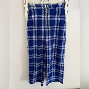 Urban Outfitters Daisy‎ Plaid Wide Leg Pants Size 4
